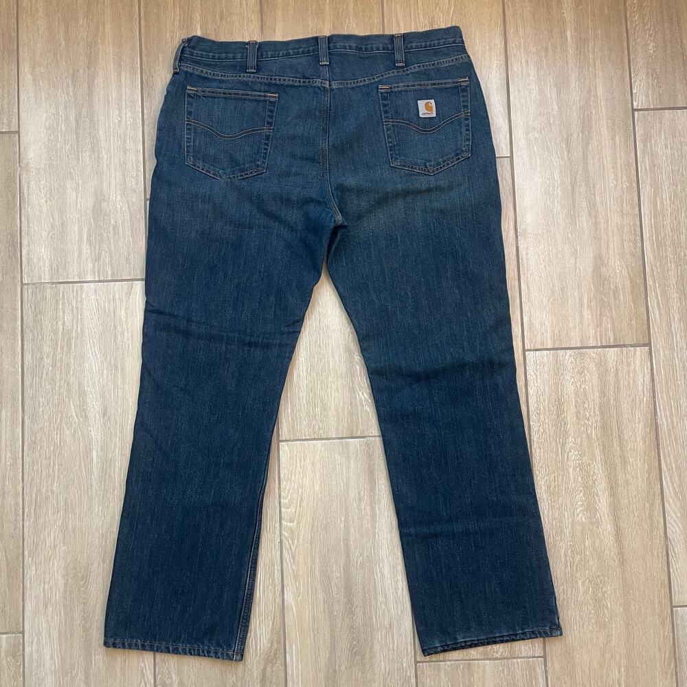 Carhartt Men's Relaxed Fit Fleece Lined Insulated Denim Work Jeans Size 42 x 32